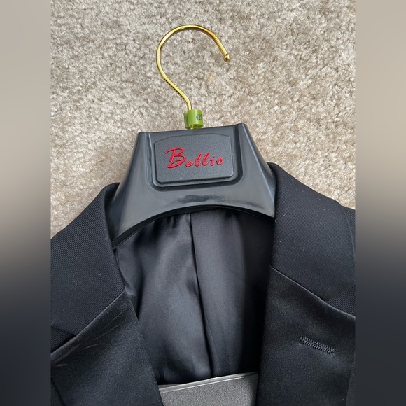 NWT Adam Baker Black Tuxedo 40R 2 Button Formal Jacket Slim Fit - Picture 5 of 9